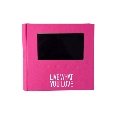 OEM ODM LCD Video FolderのVideo Booklet Album 3GP MKV Videoのフォーマット
