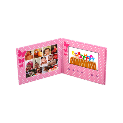 7インチ液晶メディアプレーヤー ブランドビデオ ブローシャー ビジネスマーケティング広告の招待状カード