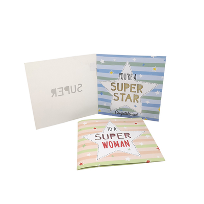 光沢のあるLamination Sound Greeting Cards Musical 5inch×7inch Size ROHS Certificat