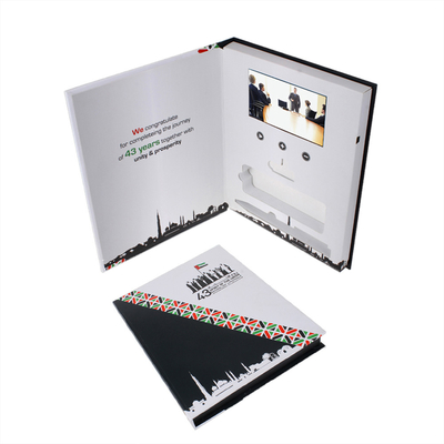 招待148×210mmのサイズ256MB MemoryのためのLCD Video Folderの挨拶