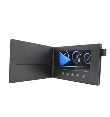 AdvertizingのためのOEM PU Invitation Video Card ROHSのセリウムFCC Certificate