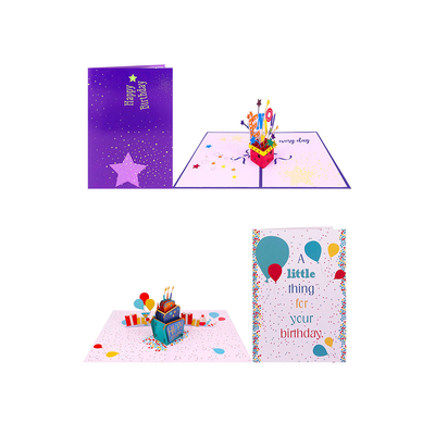 Printing 3D Pop Birthday Card、3D Anniversary Cards 148×210mm Sizeを相殺しなさい