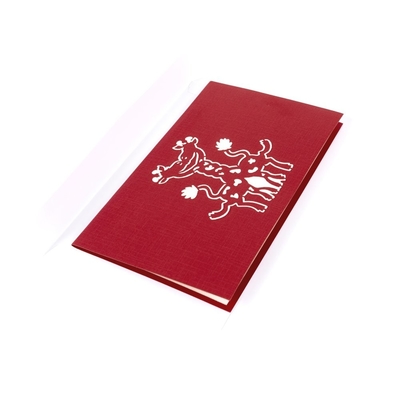 Valentine Cards、3D Greeting Card Offset Printing FCC Certificatesの上のOEM 3D Pop