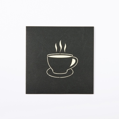 コーヒーCup 3D現れGreeting Card With White Envelope 148×210mm Size ODM